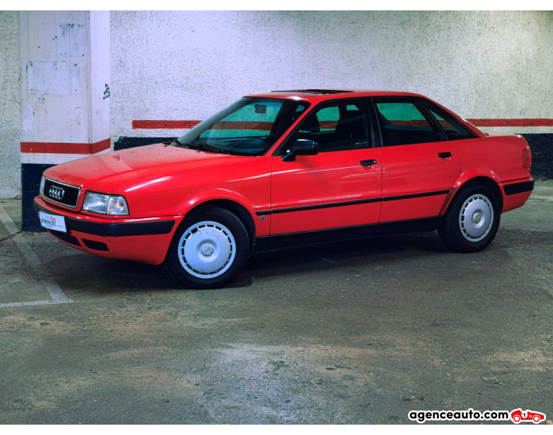 Achat voiture occasion, Auto occasion pas cher | Agence Auto Audi 80 B4 2.0E 115ch Type ABK Rouge Année 1994 Manuelle Essence